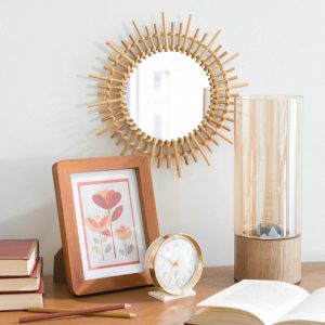 Miroir rond en bambou, Maisons du Monde - 12,99 €