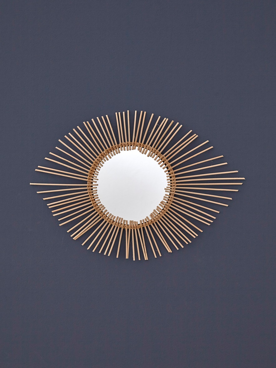 Une déco boho avec Cyrillus | elephant in the room Miroir en rotin Cyrillus
